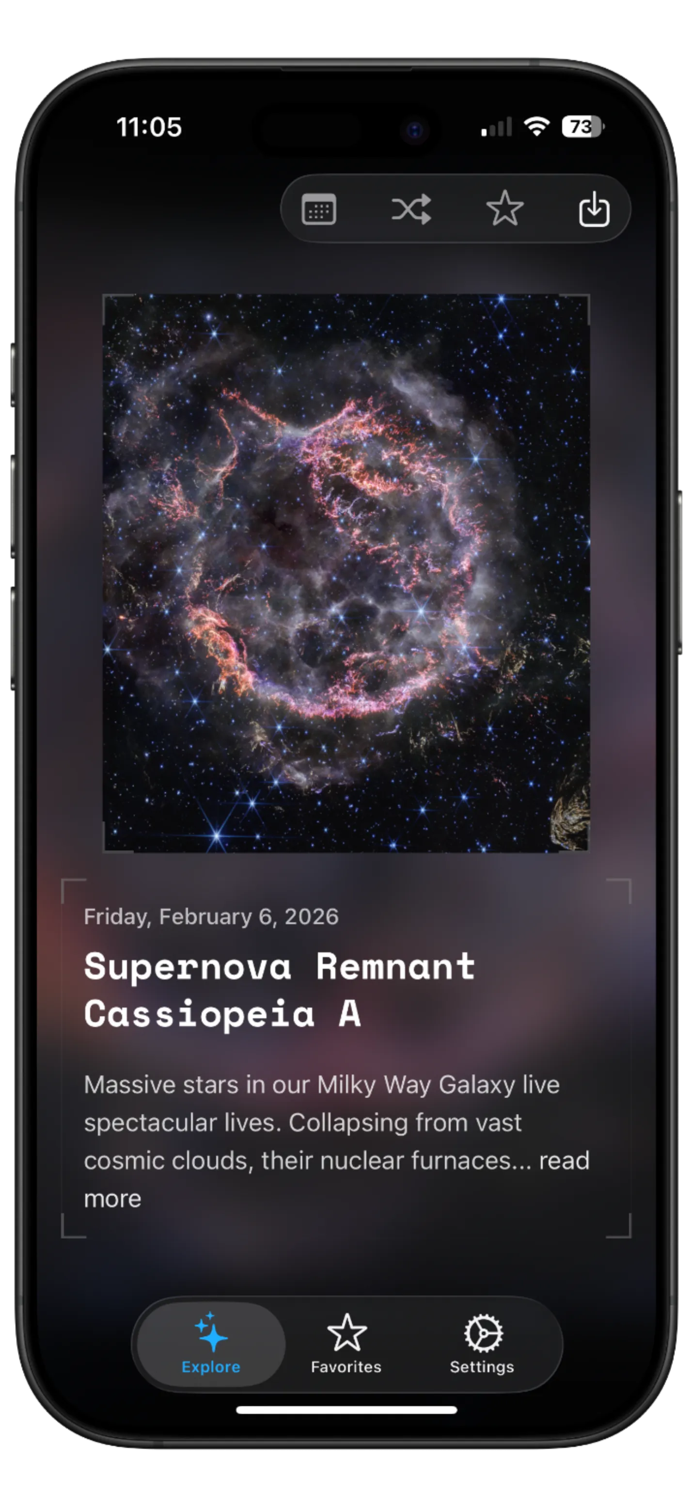 Starframe app screenshot